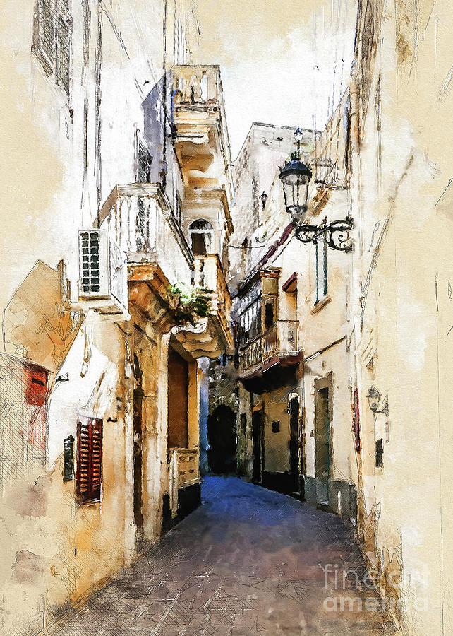 Malta Gozo Comino  Digital Art by Justyna Jaszke JBJart