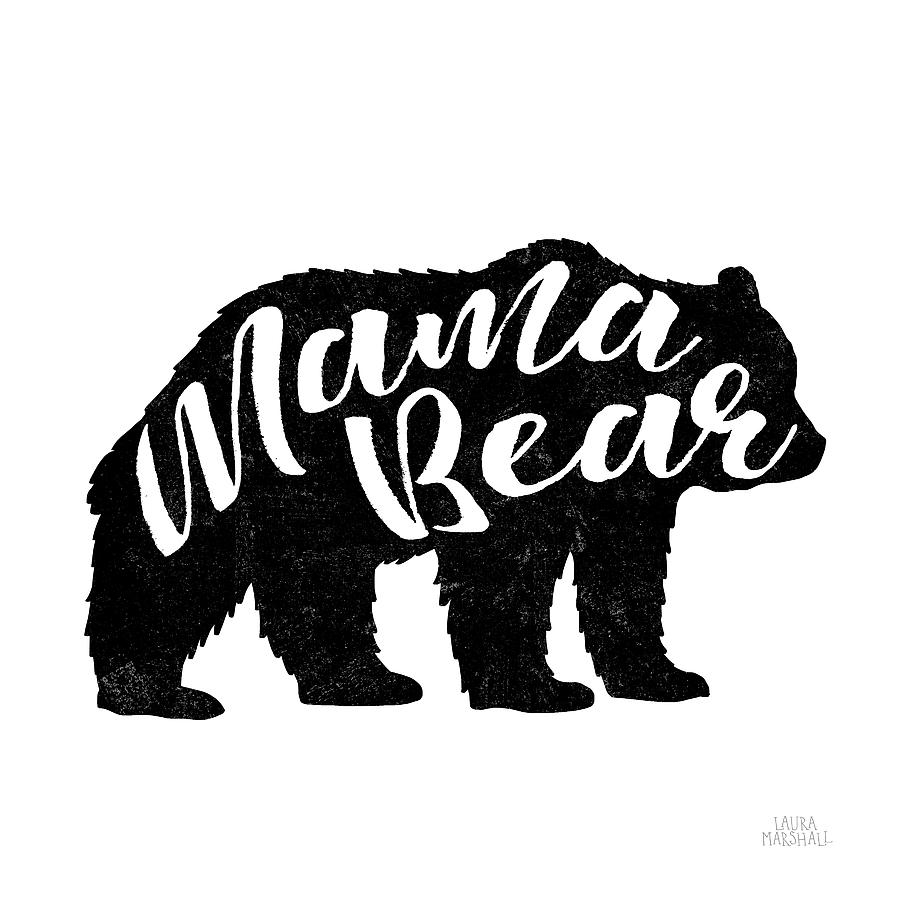 Animal Painting - Mama Bear by Laura Marshall