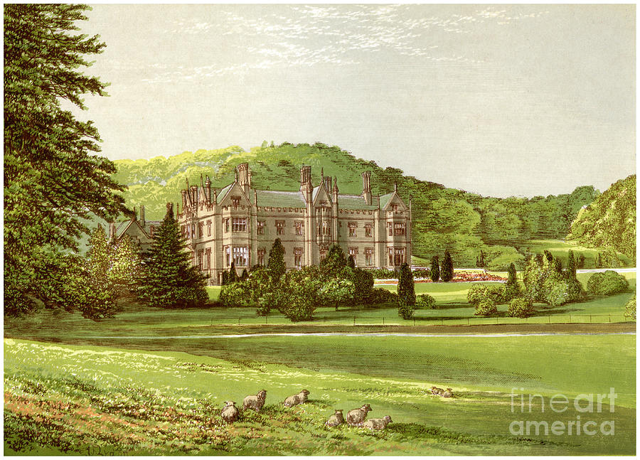 Mamhead, Devon, Home Of Baronet Newman Drawing by Print Collector