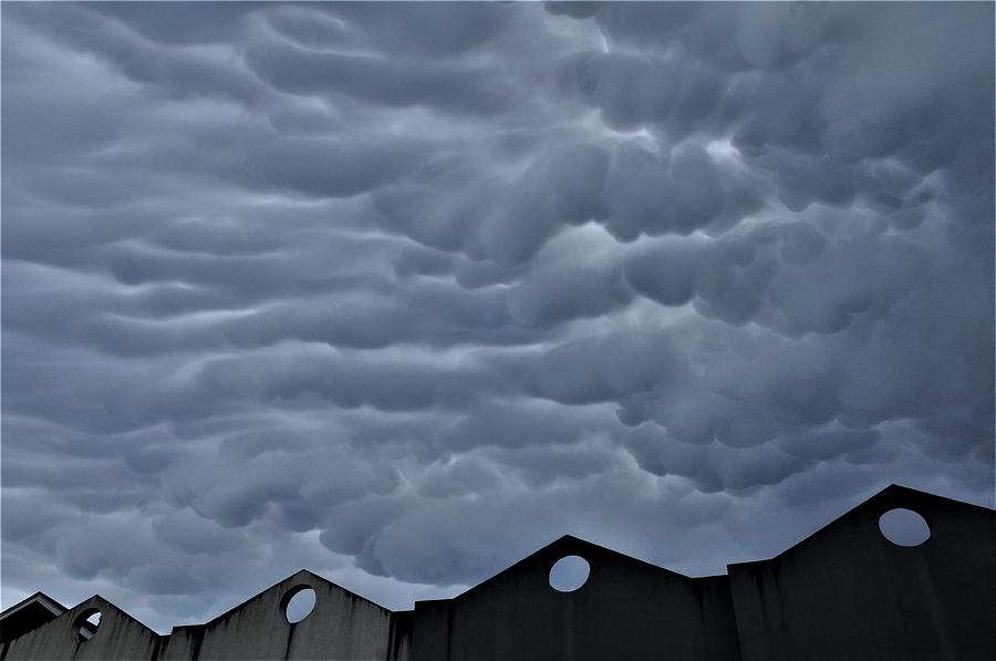 New Orleans Photograph - Mammatus Cloud Formations No 1 Irish Channel Over New Orleans by Michael Hoard