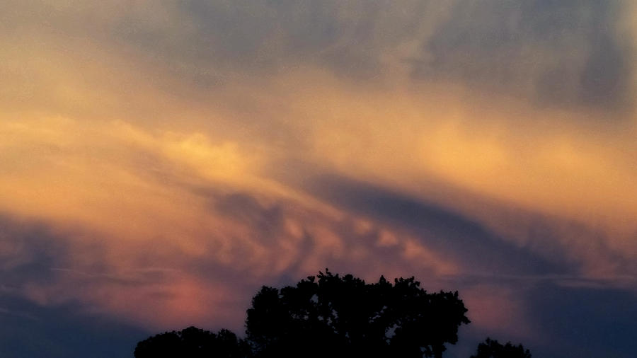 Mammatus Clouds at Sunset on 8/13/19 Photograph by Ally White