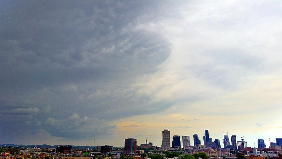 Mammatus Over Nashville  Photograph by Ally White