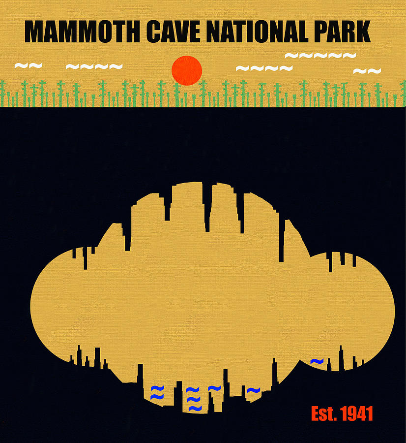 Mammoth Cave N. P. M series Mixed Media by David Lee Thompson