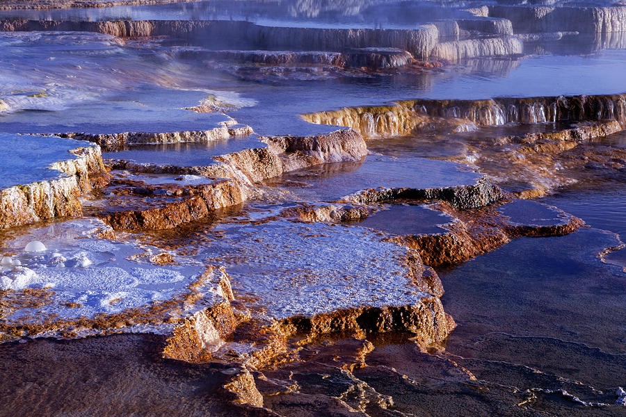 Mammoth Hot Springs Terraces Photograph by Rick Pisio