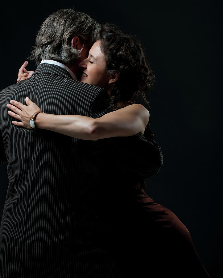 Man & Woman Dancing Tango Photograph by Colin Hawkins