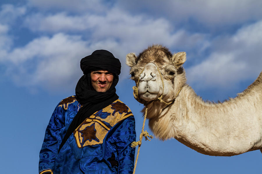 Man and His Camel Photograph by Lindley Johnson