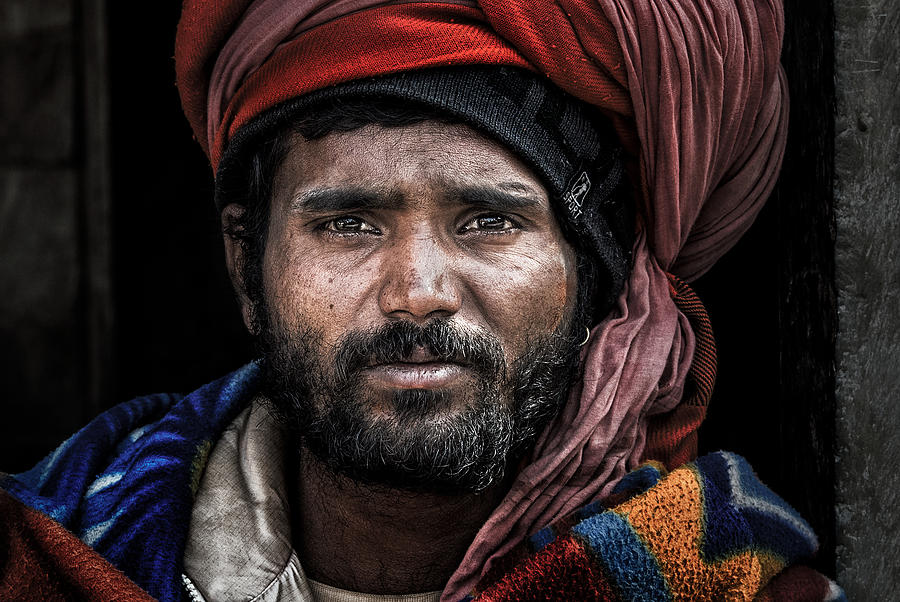 Man At The Pashupatinath Temple-iii - Kathmandu Photograph by Joxe Inazio Kuesta Garmendia