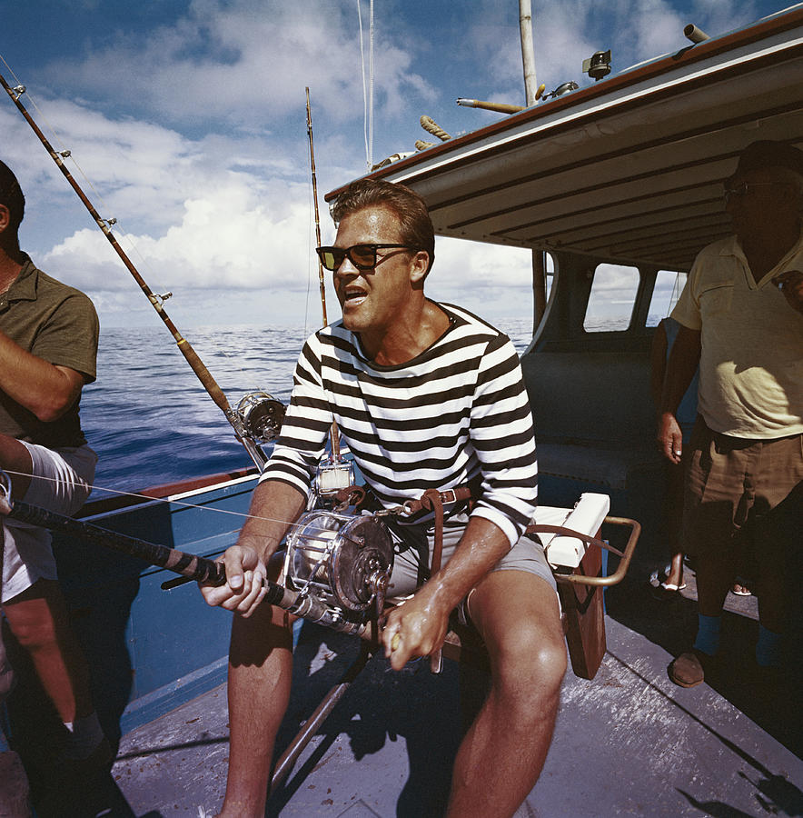 Man Fishing From Boat Photograph by Tom Kelley Archive Man Fishing From Boat Photograph by Tom Kelley Archive
