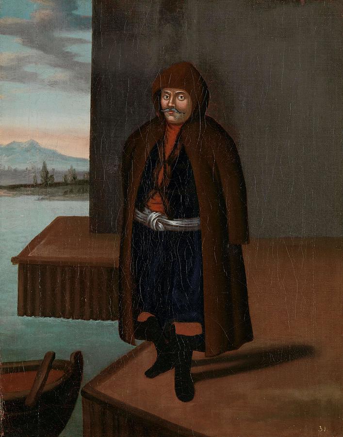 Man from the Island of Patmos. Painting by Jean Baptiste Vanmour -workshop of- Man from the Island of Patmos. Painting by Jean Baptiste Vanmour -workshop of-