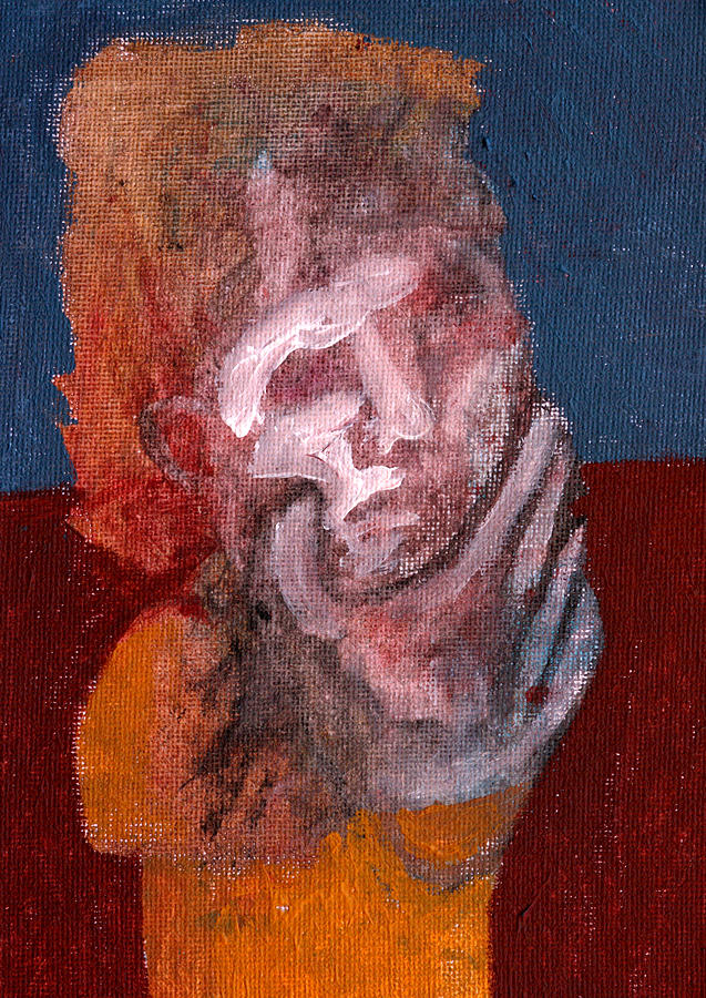 Man holding his chin Painting by Edgeworth Johnstone - Fine Art America