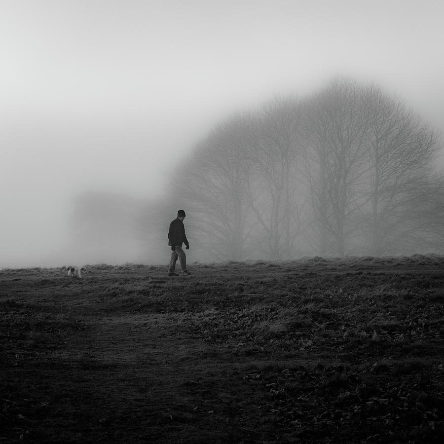 Man in the mist Photograph by Justin Owen