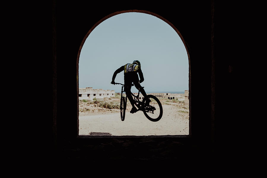 Sports Photograph - Man Jumping On Mountain Bike, Abades by Rubén Plasencia