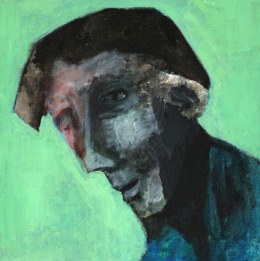 Man on green Painting by Edgeworth Johnstone
