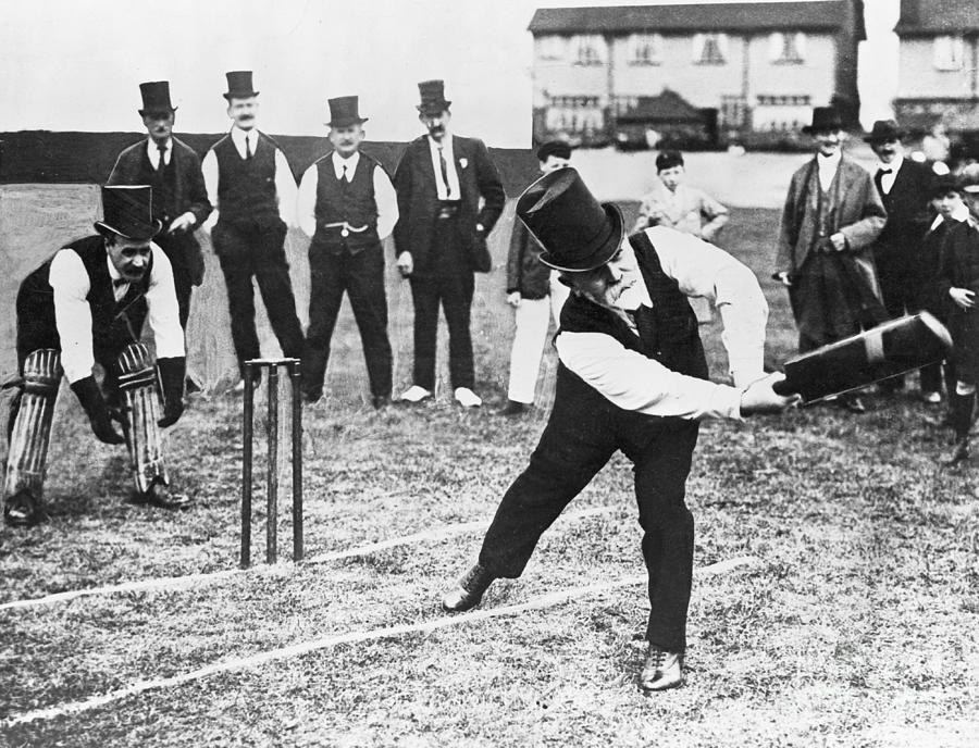 Man Playing Cricket Photograph by Bettmann