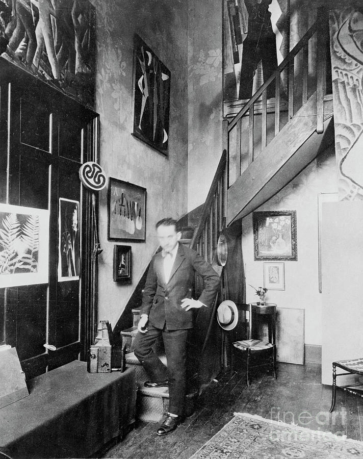 Man Ray Standing In Studio Photograph by Bettmann