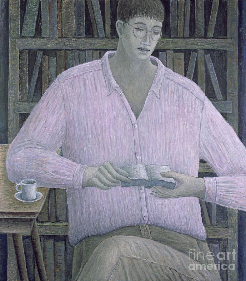 Man Reading, 1998 Painting by Ruth Addinall