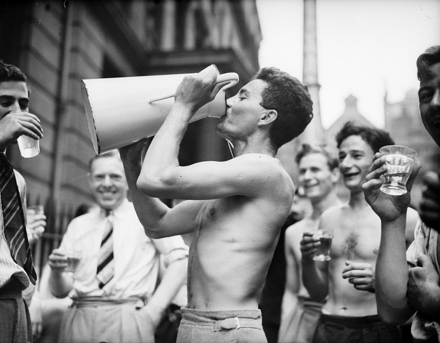 Man Sized Thirst Photograph by A J Obrien Man Sized Thirst Photograph by A J Obrien