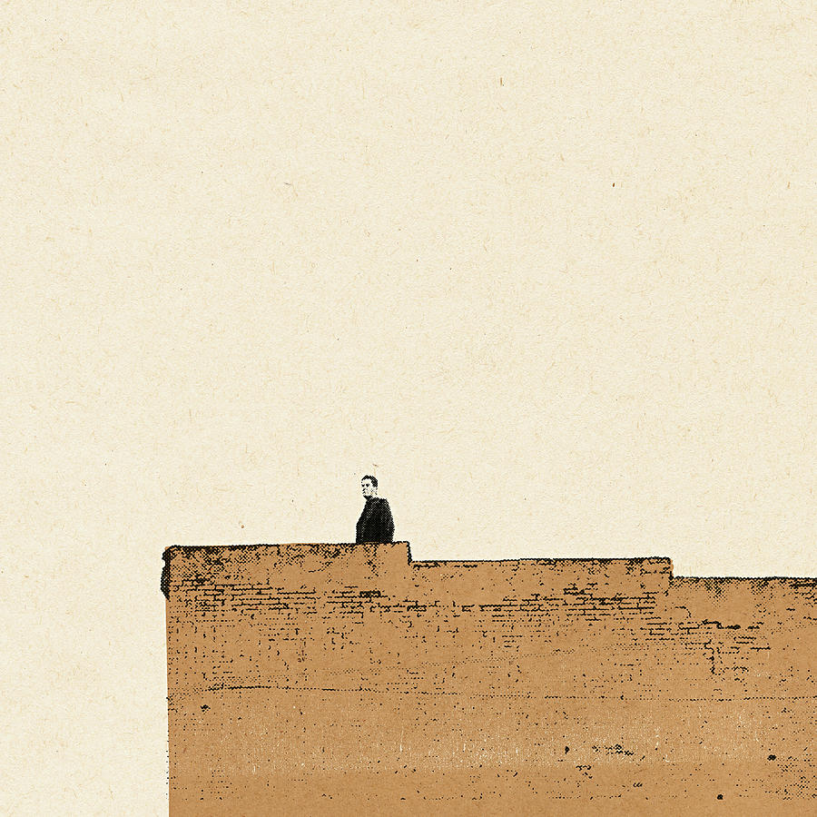 Man Standing On Wall Digital Art by Paul Jackson Man Standing On Wall Digital Art by Paul Jackson