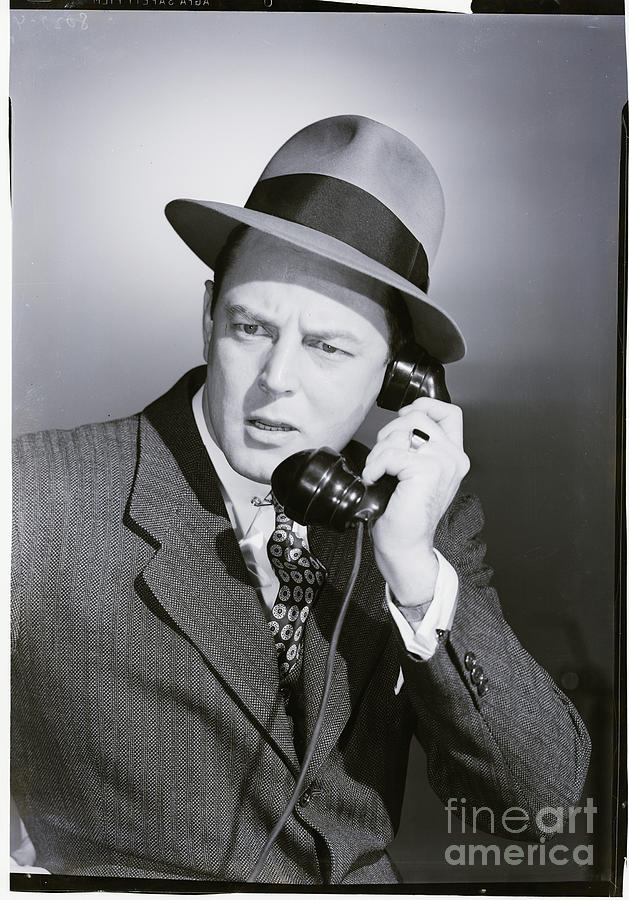 Man Using Telephone Photograph by Bettmann