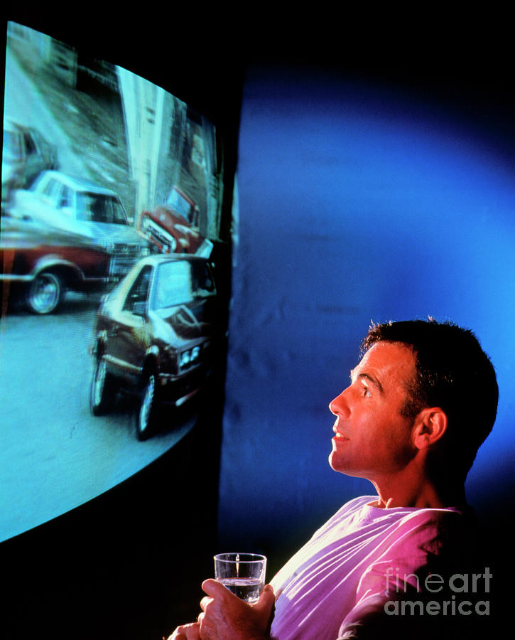 Man Watches Violence On Television Photograph by Science Photo Library Man Watches Violence On Television Photograph by Science Photo Library