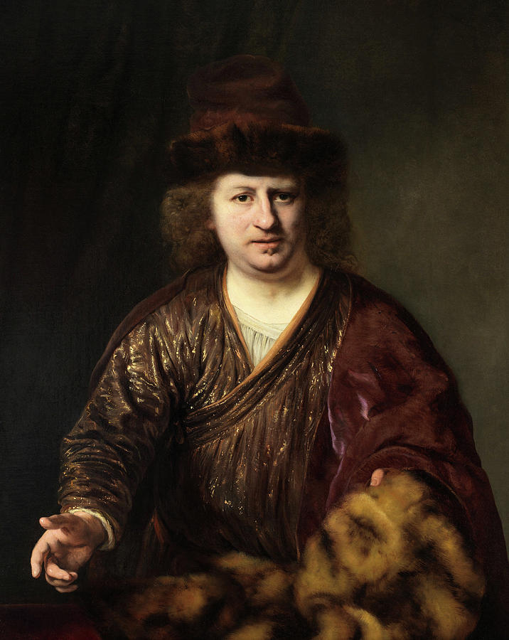 Man with a Fur-Trimmed Hat Painting by Ferdinand Bol - Pixels