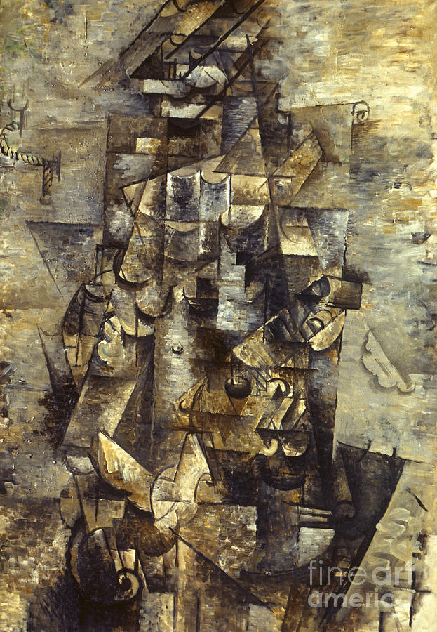 Man With A Guitar Painting by Georges Braque