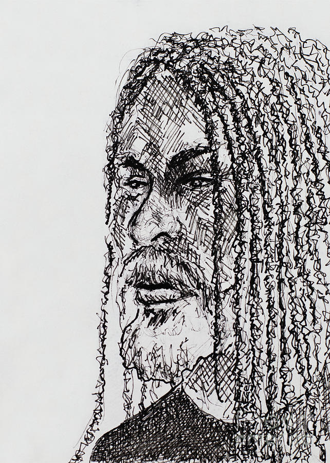 Man with Dreads Drawing by Robert Yaeger Fine Art America