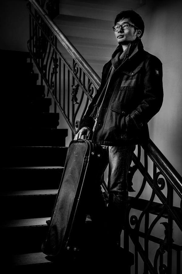 Man With Violin Case Photograph by Eiji Yamamoto