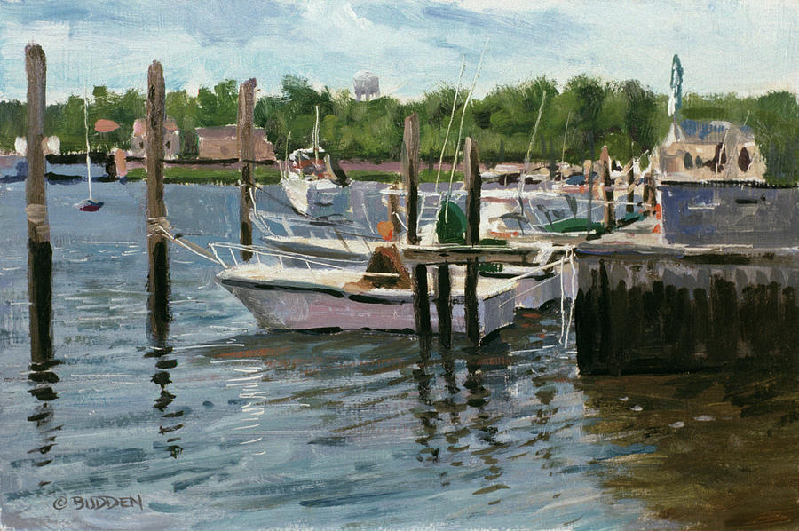Manasquan Boats Painting by Michael Budden Manasquan Boats Painting by Michael Budden
