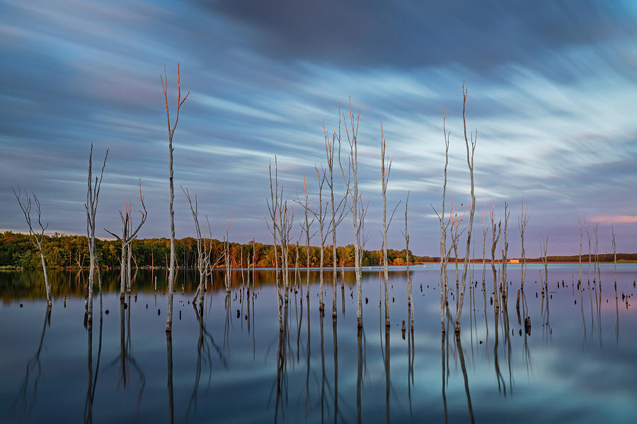 Manasquan Reservoir Last Light Photograph by Susan Candelario