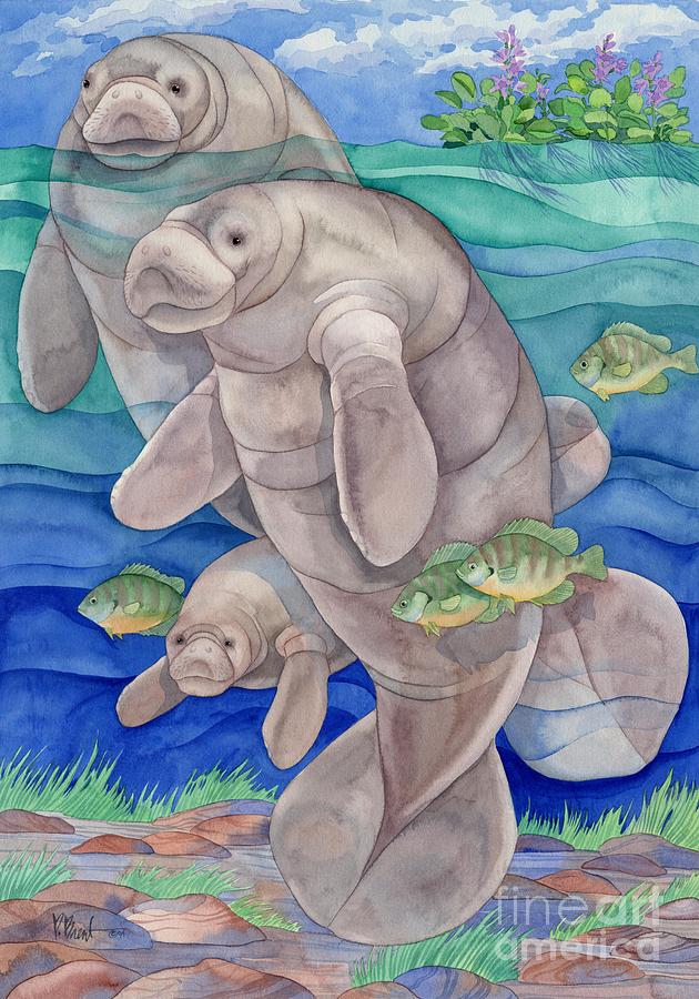 Fish Painting - Manatee Bay by Paul Brent