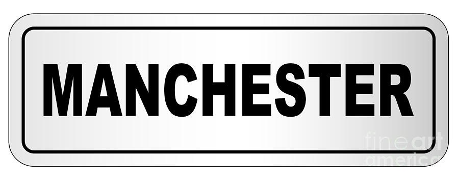 Manchester City Nameplate Digital Art by Bigalbaloo Stock - Fine Art ...