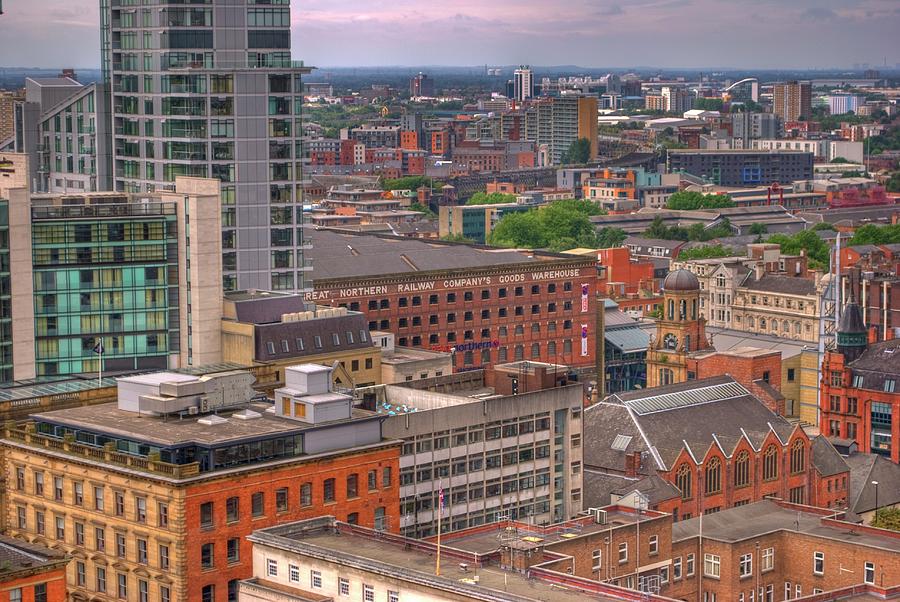 Manchester From The Town Hall Bell Tower Photograph by Andrew Paul Lane (joshuakaitlyn)