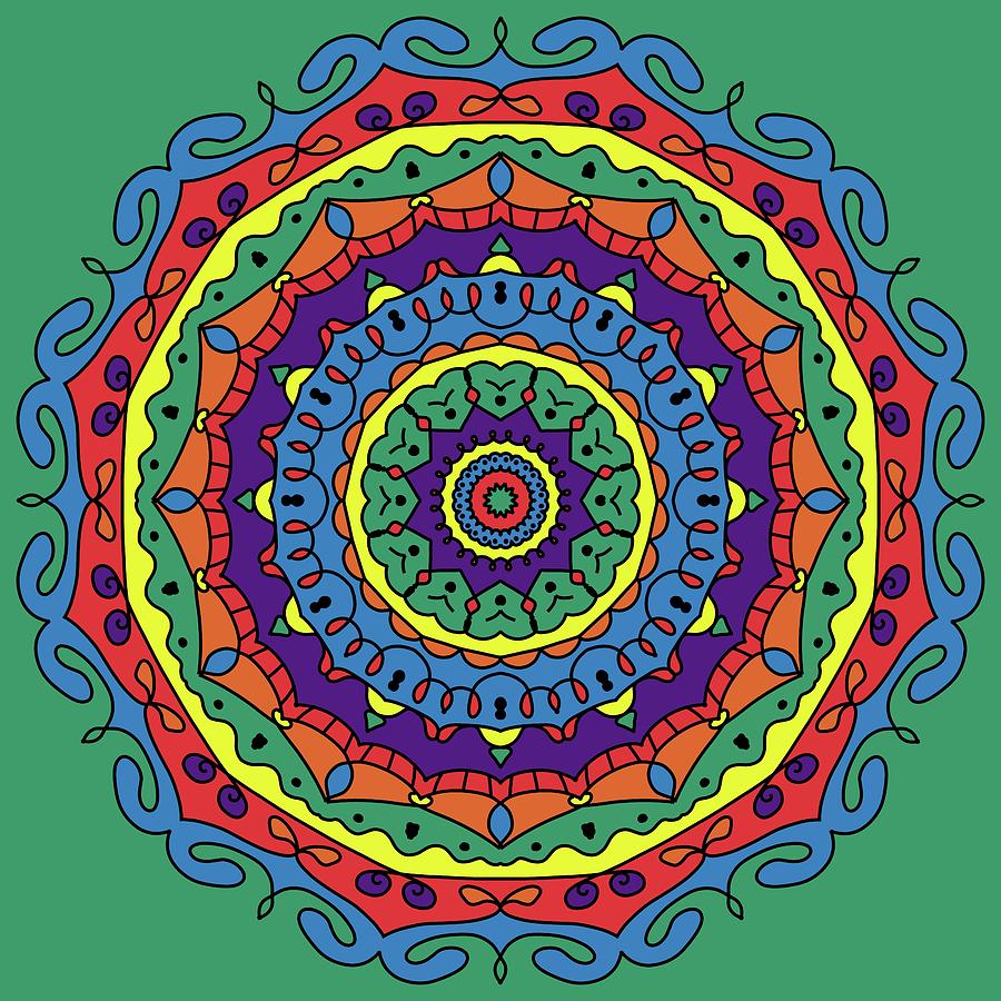 Mandala 1 Digital Art by Angie Tirado