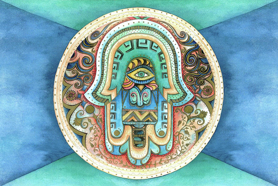 Mandala Painting by Batya Heller