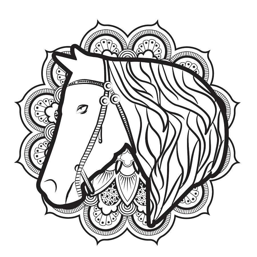 Download Mandala Horse Digital Art by Tom Cage