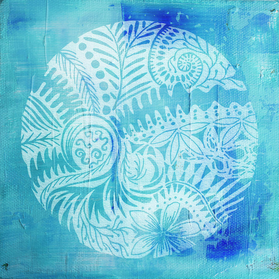 Mandala in blue and white by Jocelyn Friis Mandala in blue and white by Jocelyn Friis