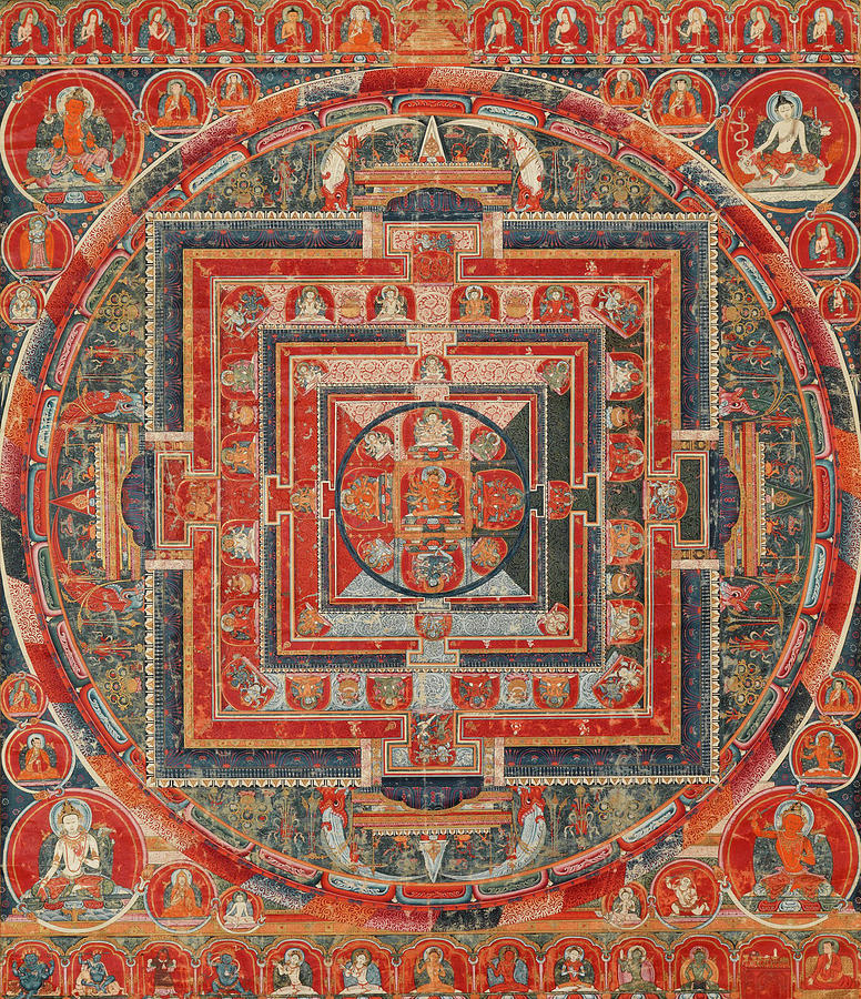 Mandala of the Forms of Manjushri, the Bodhisattva of Transcendent ...