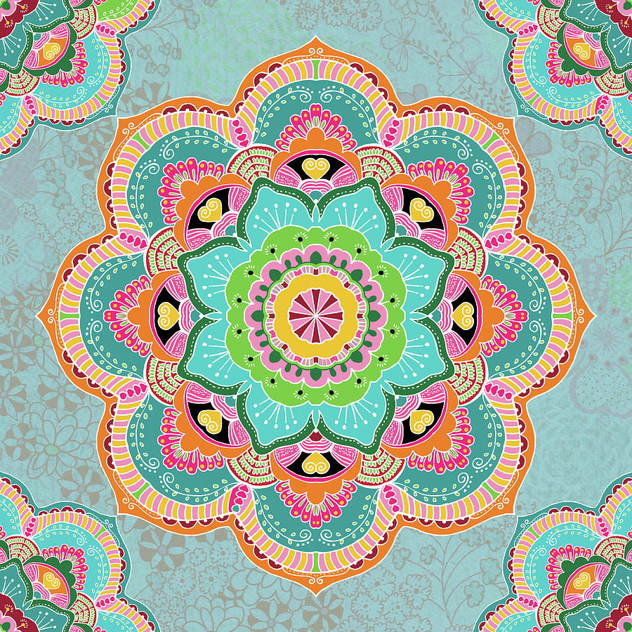 Mandala Tile 3 Digital Art By Gal Designs Fine Art America