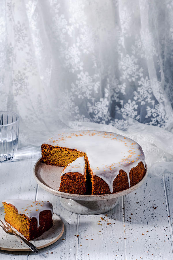 Mandarin Cake Gluten-free Photograph by Bozena Garbinska
