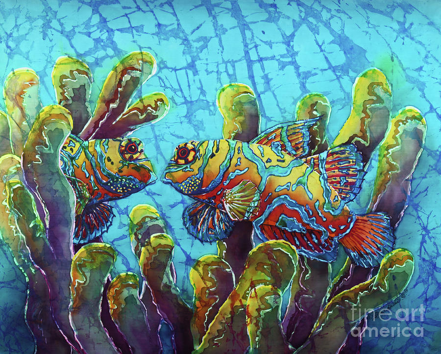 Mandarinfish  Painting by Sue Duda