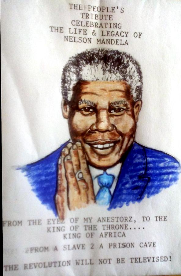 Mandela Drawing by Joedee