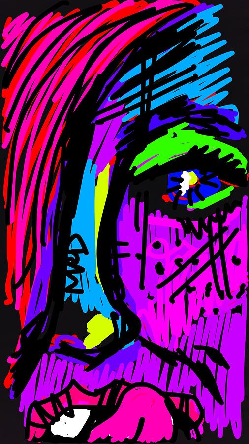 Woman Digital Art - Maneater by Madeline Dillner Woman Digital Art - Maneater by Madeline Dillner