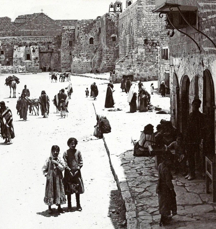 Manger Square 19th Century Photograph by Munir Alawi - Fine Art America