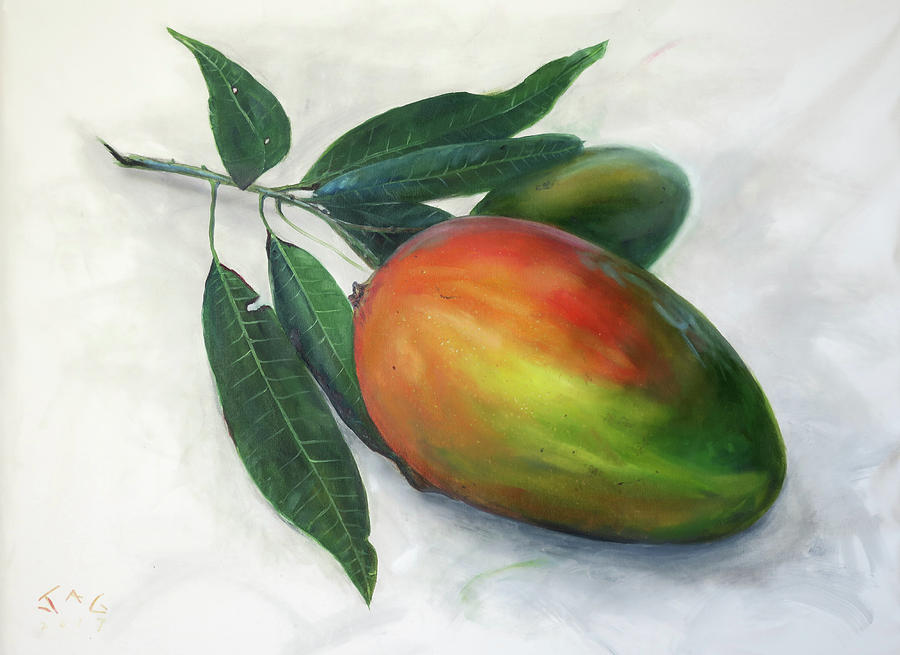 Still Life Painting - Mango Julie by Jonathan Gladding