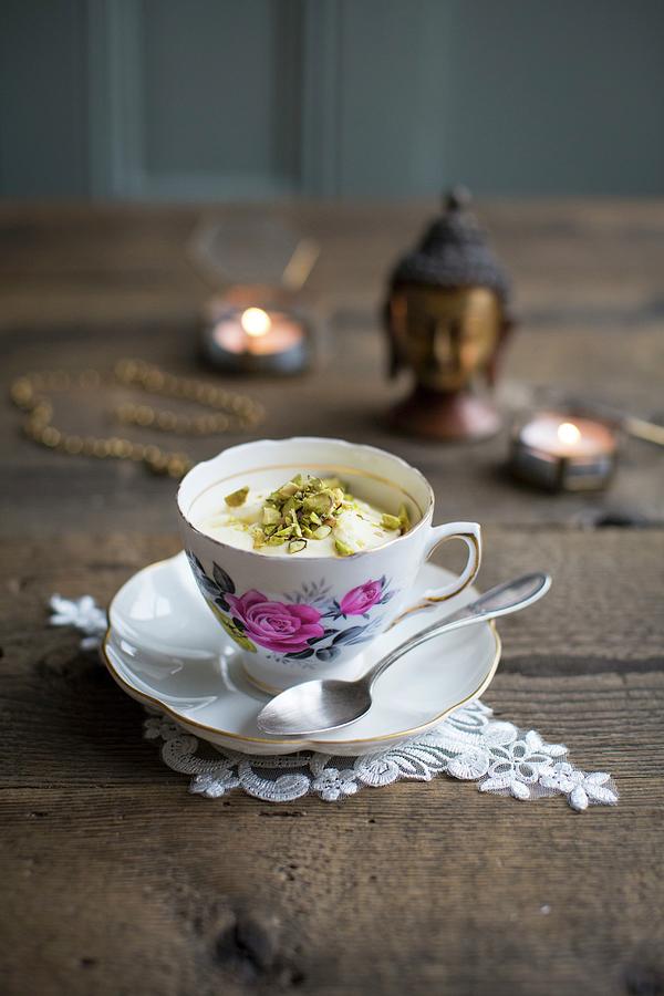 Mango Kulfi indian Ice Cream With Pistachios Photograph by Anne Faber ...