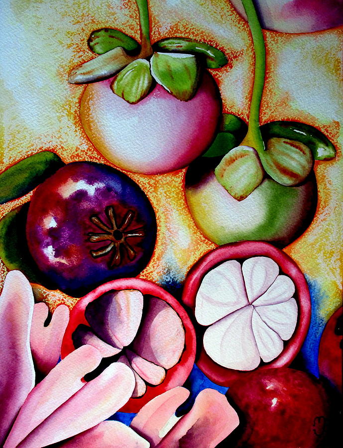 Queen Mangosteen Painting by Margaret Elizabeth Johnston ND - Fine Art ...