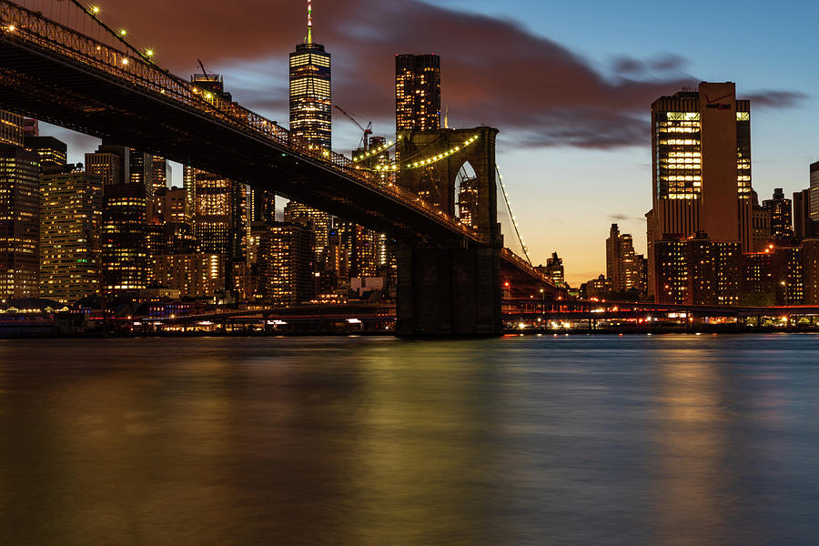 Manhattan at twilight Photograph by Steven Kornfeld - Pixels