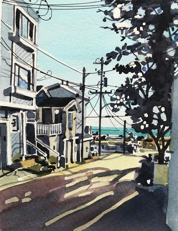 Manhattan Beach Painting - Manhattan Beach Sunshine by Luisa Millicent