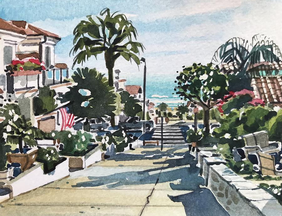 Sunset Painting - Manhattan Beach #53 by Luisa Millicent Sunset Painting - Manhattan Beach #53 by Luisa Millicent